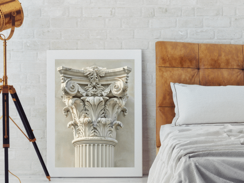 Poster greek column corinth