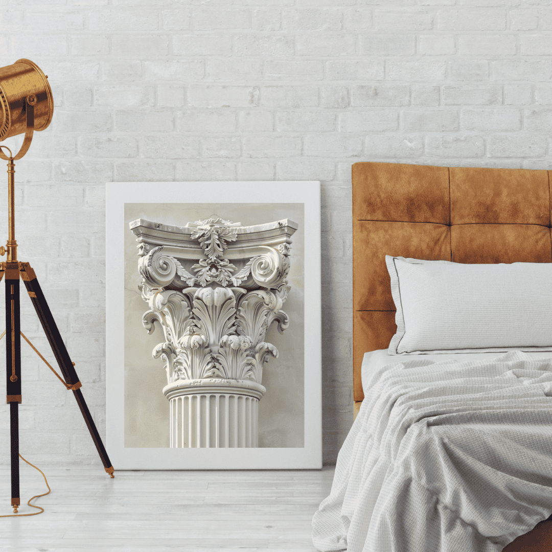 Poster greek column corinth